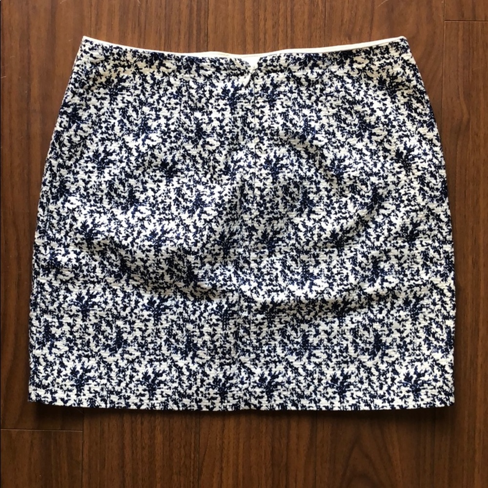 Madewell Blue Floral Damascus Print Mini Skirt - Picture 3 of 4